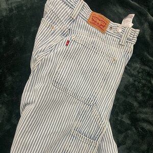 Size 27 Blue and White LEVI jeans